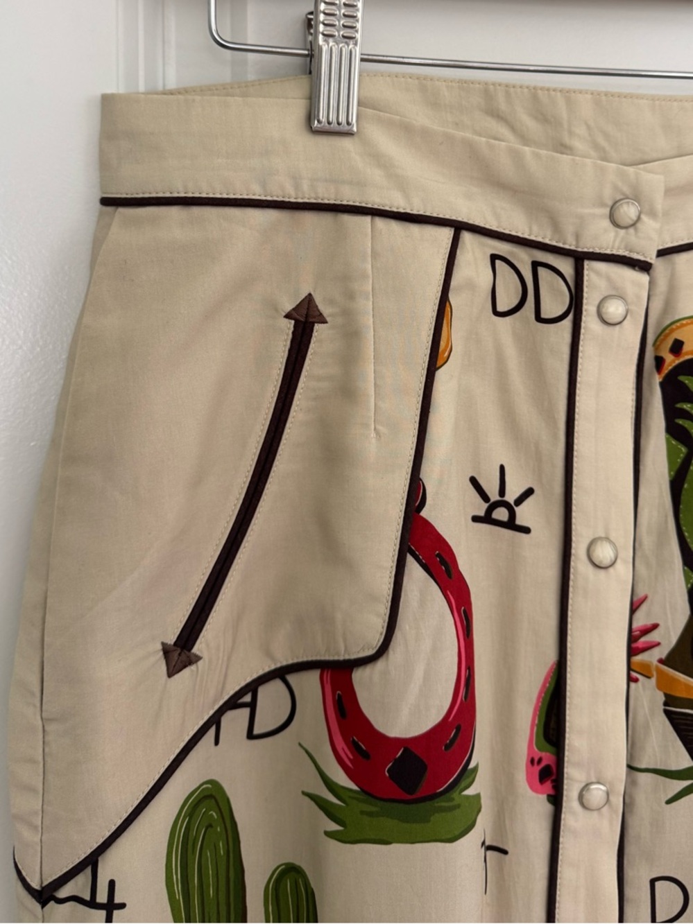 Double D Ranch Atomic Ranch Printed A-Line Skirt - Picture 6 of 16
